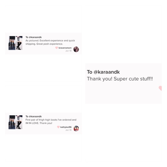 New Arrival- Black Over The Knee Ankle Boots - Picture 3 of 8